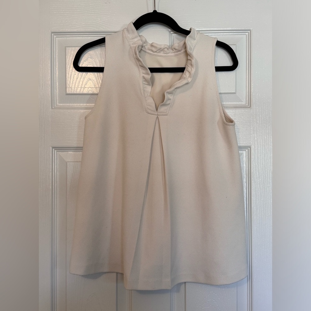 Ann Taylor Ruffle Collar Blouse